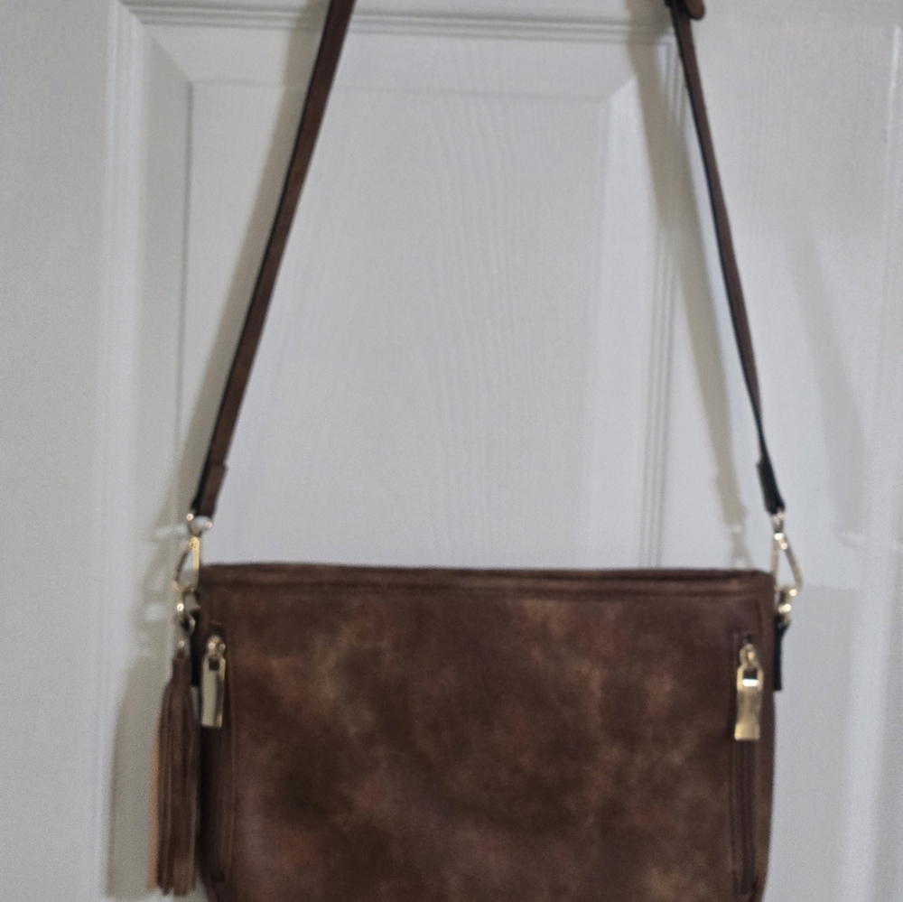 Empire handbag Conceal Carry 12" x 8" strap 48" adjustable western cow leopar… - Picture 3 of 6
